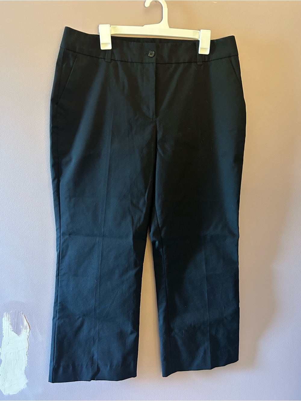 Talbots Black Cropped Dress Pants
